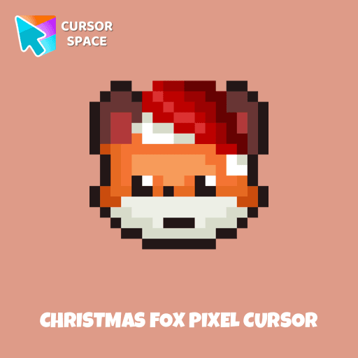 Christmas Fox Pixel cursor
